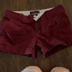 Burgundy Aéropostale shorts